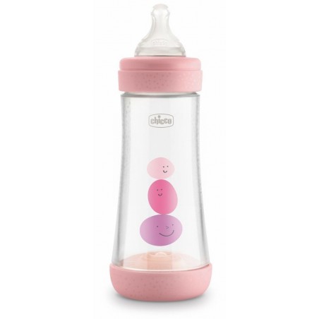 Chicco Biberón Perfect 5 Silicona 4m+ Rosa 300ml