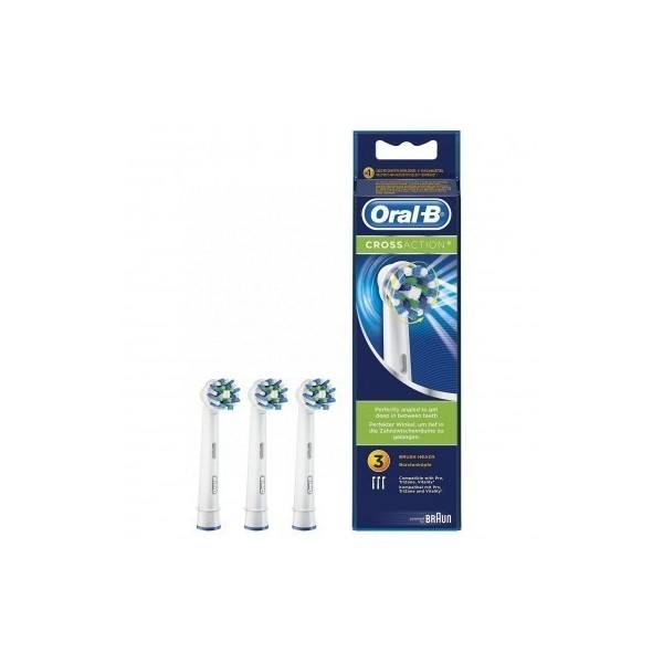 Cepillo Dental Electrico Recambio Oral B Cross Action 3 Cabezales