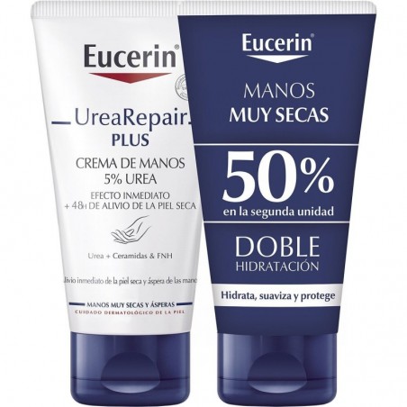 Eucerin UreaRepair Plus 5% Urea Crema de Manos 2 x 75ml