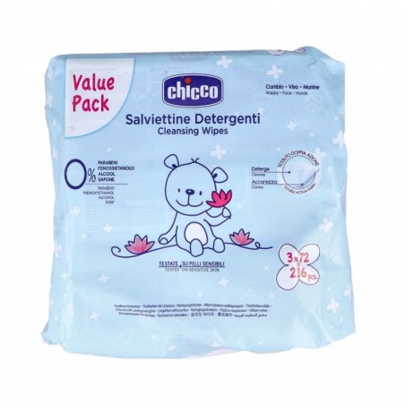 Chicco Toallitas Pack 3 x 72uds