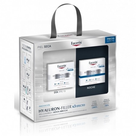 Eucerin Pack Hyaluron Filler Crema Día 50ml + Crema Noche Piel Seca 50ml