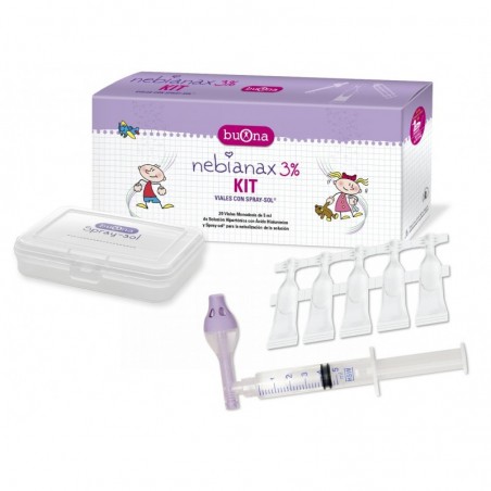 Nebianax 3% Kit 20 Viales 5ml + Spray Solución 100ml