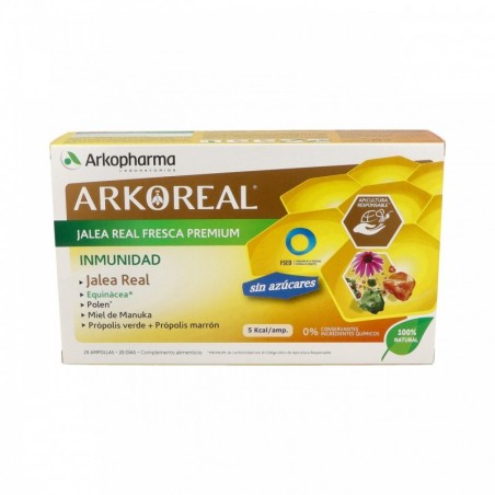 Arkoreal Jalea Real Inmunidad SIn Azúcares 20 Ampollas